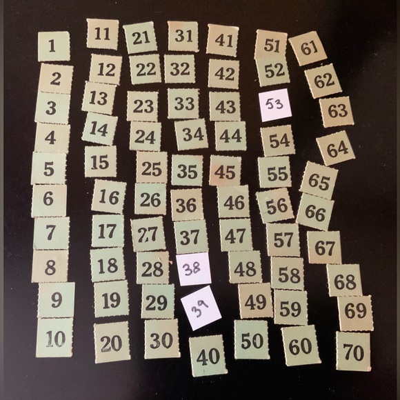 Vintage Bingo Game Box - Red & Blue Graphic - Picture 4 of 4